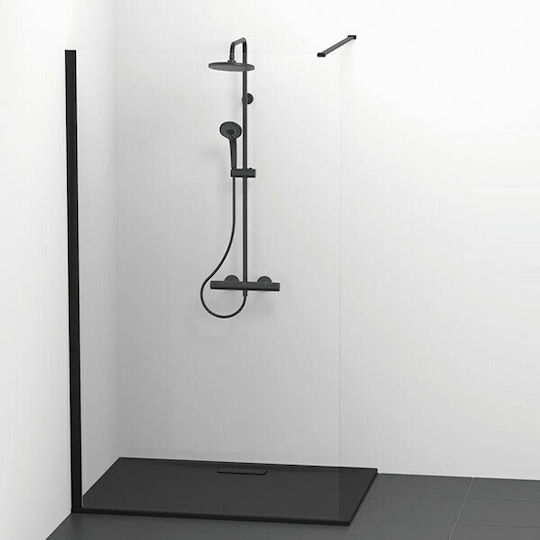 Ideal Standard Rectangular Acrylic Shower Black Ultra Flat New 90x70x2.5cm