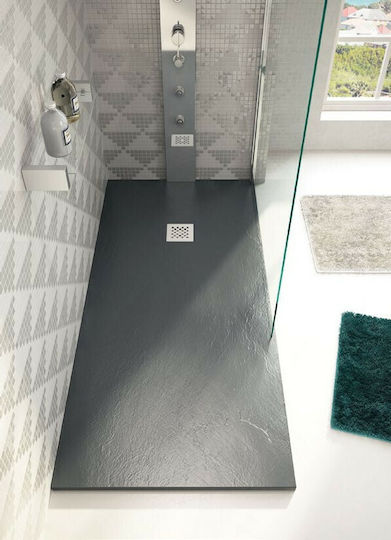 Karag Rectangular Artificial Stone Shower Ardesia Pietra 70x120x2.5cm