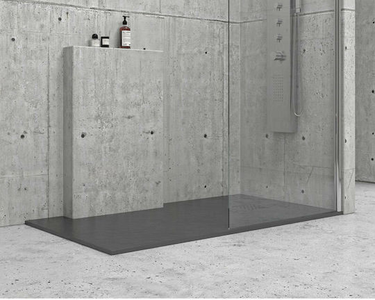 Karag Rectangular Artificial Stone Shower Ardesia Pietra 70x120x2.5cm