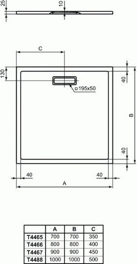Ideal Standard New Ultra Flat Триъгълна Акрил душ 90x90см Бял