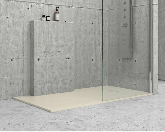 Karag Rectangular Artificial Stone Shower Cream Pietra 70x180x5.5cm