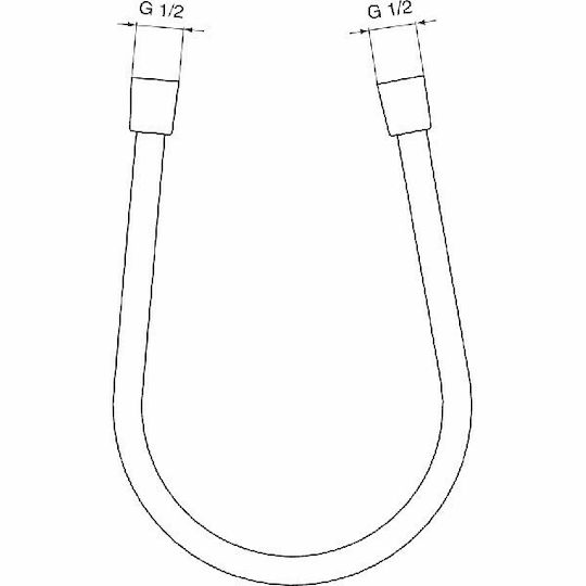 Ideal Standard Idealflex Σπιράλ Ντουζ Πλαστικό 160cm Χρυσό