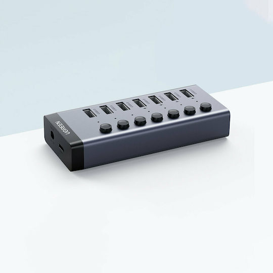 Ugreen Charging Stand with 7 USB-A Ports and Cable USB-C Power Delivery in Gray color (CM481)