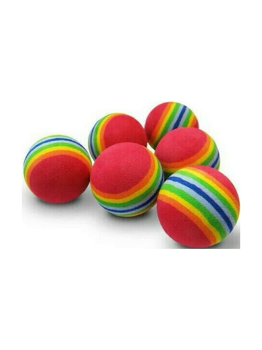 Pawise Rainbow Foam Cat Toy Ball 1888646758101