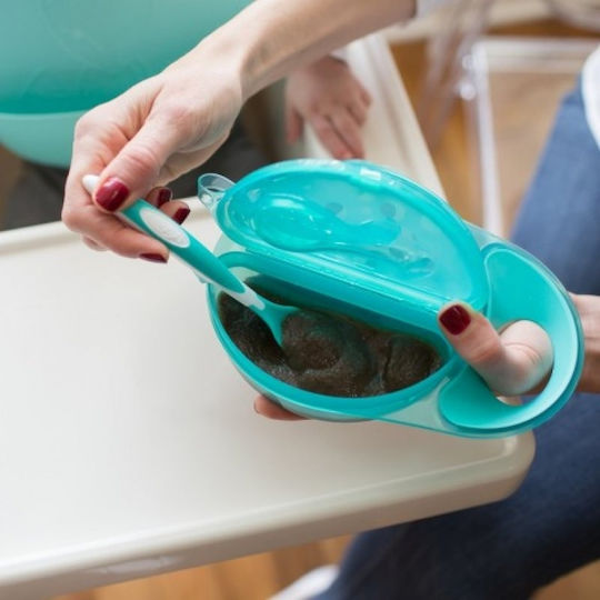 Dr. Brown's Baby Food Bowl made of Plastic Green 2pcs