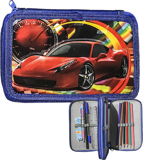 Justnote Pencil Case Full 1pcs with 2 Compartments Various Designs/Colours