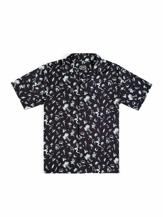 Bitch Hawaiin Kurzärmlig Hemd Schwarz