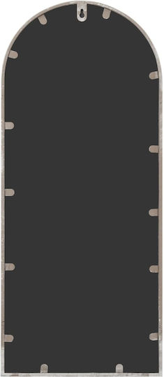 vidaXL Wandspiegel mit Weiß Metallisch Rahmen 100x45cm 1Stück