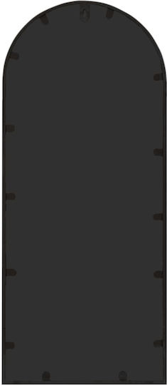 vidaXL Oglindă de Perete cu Negru Ramă din Metalic 100x45cm 1buc