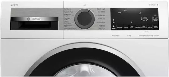 Bosch Πλυντήριο Ρούχων 9kg 1400 Στροφών i-DOS WGG244A9GR