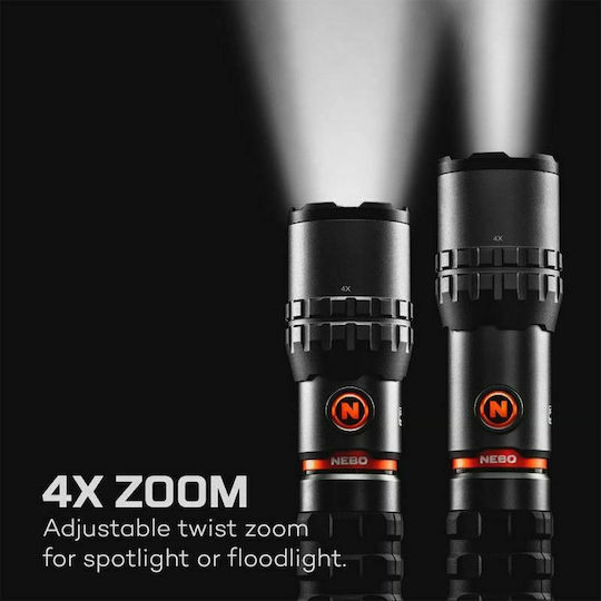 Nebo Lumină de lucru și de sit, cu baterie Lanternă LED IP67 cu Luminozitate Maximă 2000lm Bronz