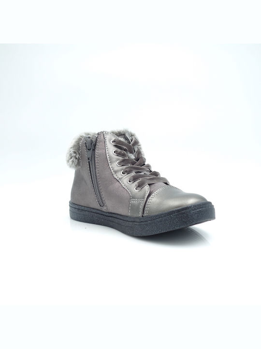 Crocodilino Kids Boots with Lace Gray