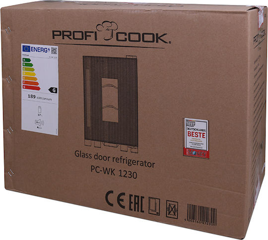 Profi Cook PC-WK 1230 Commercial Wine Refrigerator 17lt +11°C / +18°C L24.6 x W50 x H39.5cm