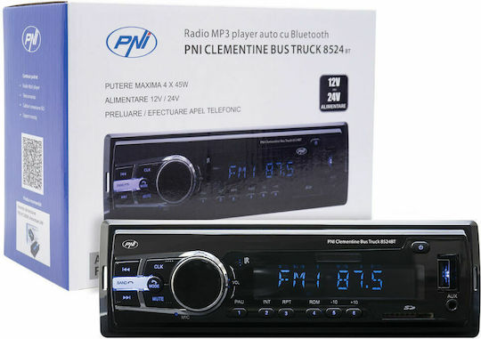 Clementine 8524BT Ραδιόφωνο Αυτοκινήτου 1 DIN (Bluetooth/USB)