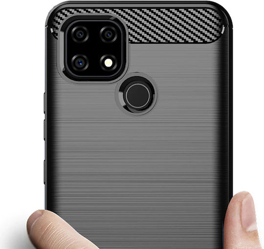 Tech-Protect Back Cover Σιλικόνης Μαύρο (Realme C21Y / C25Y)