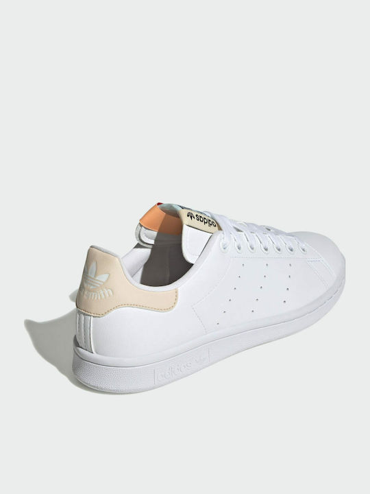 Stan Smith Damen Sneakers Cloud White / Bliss Orange / Almost Blue