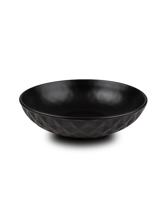 Nava Soho Classic Чиния Супа Керамика Черно с Диаметър 20.5см
