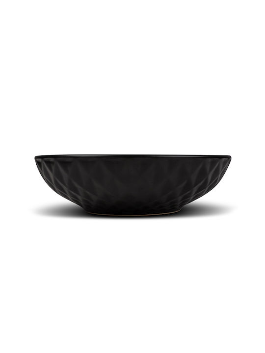Nava Soho Classic Чиния Супа Керамика Черно с Диаметър 20.5см
