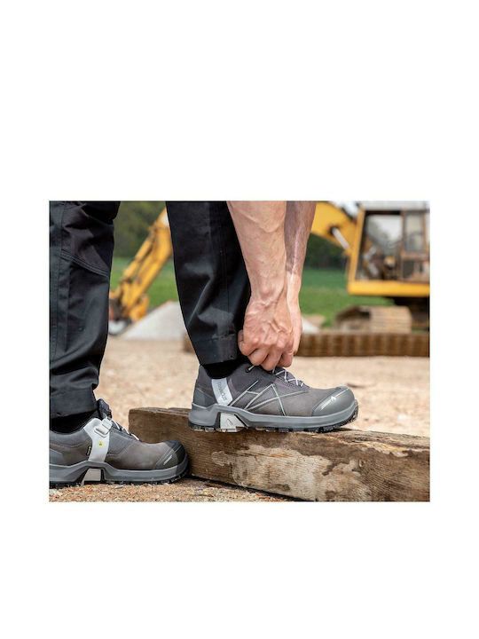 Haix Connexis Safety+ GTX Водоустойчив Нисък Защита Gray S3 с Сертификация (C), P, CI, ESD , HI, HRO, SRC,WR