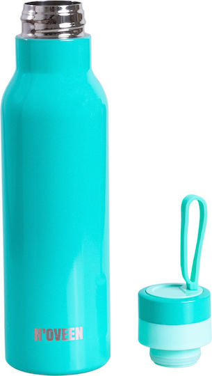 N'Oveen Stainless Steel Thermos Bottle 500ml Sea Green Shiny