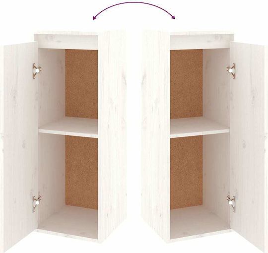 Wohnzimmer TV-Einheit Weiß L200xB30xH115cm
