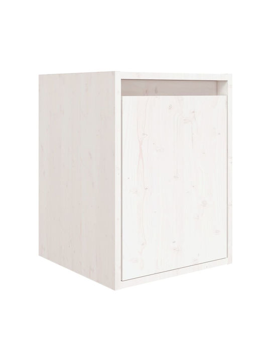 Wooden Living Room TV Unit White L220xW30xH140cm