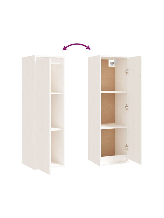 Wooden Living Room TV Unit White L220xW30xH140cm