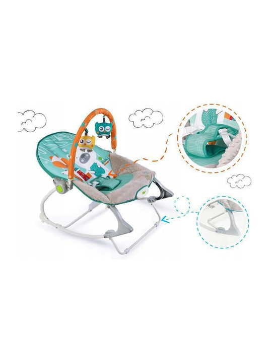 Ricokids Electric Relax pentru Bebeluși cu Vibrații Albastru deschis și gri pentru Copil până la 9kg