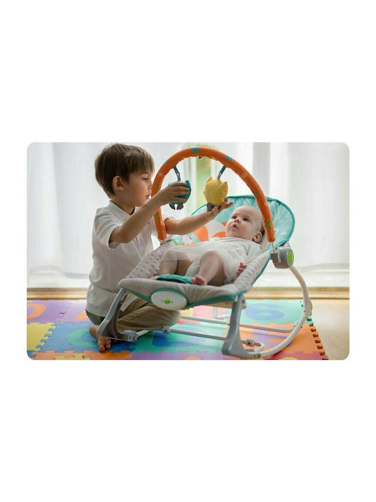 Ricokids Electric Relax pentru Bebeluși cu Vibrații Albastru deschis și gri pentru Copil până la 9kg