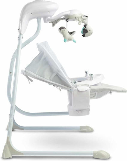 Caretero Electric Relax pentru Bebeluși Leagăn Raffi cu Muzică Gri pentru Copil până la 12kg
