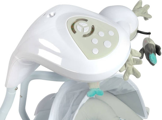 Caretero Electric Relax pentru Bebeluși Leagăn Raffi cu Muzică Gri pentru Copil până la 12kg