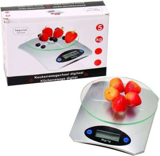 Imperial Digital Kitchen Scale up to 5kg Silver