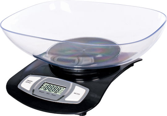 DictroLux Digital Kitchen Scale with Bucket up to 5kg Black