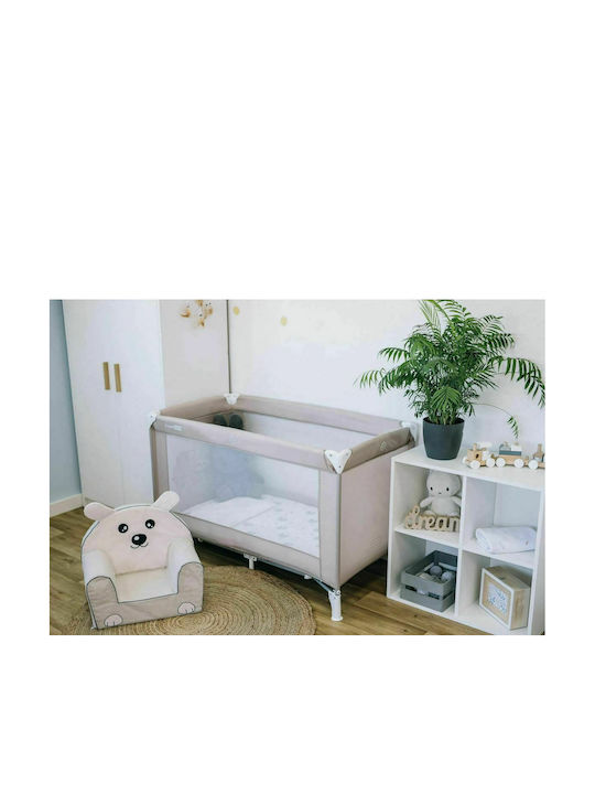 FreeOn Love Koala Παρκοκρέβατο με Στρώμα Γκρι 65x125cm