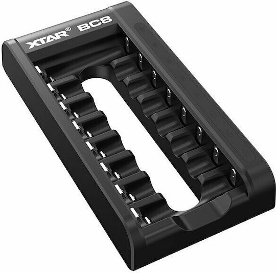 XTAR BC8 USB Charger 8 Batteries Li-ion/Ni-MH Size AA/AAA