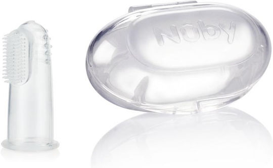 Nuby Βρεφική Οδοντόβουρτσα Δακτύλου για 0m+ Transparent