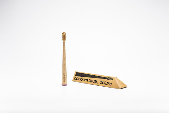 Boobam Brush Deluxe Extra Soft Παιδική Οδοντόβουρτσα για 3+ Χρονών Μωβ