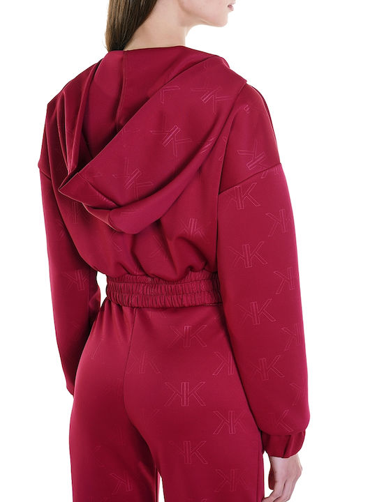 Kendall + Kylie Women's Cropped Cardigan Fuchsia