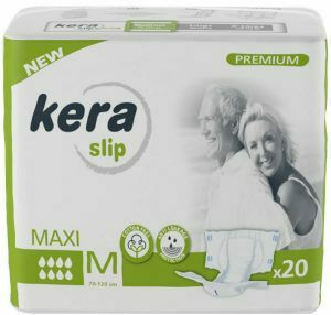 Kera Premium Slip Maxi Scutece Pentru Incontinență Mărime Mediu 4x20 Bucăți