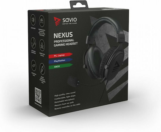 Savio Nexus Over Ear Gaming Headset with Connection 3.5mm