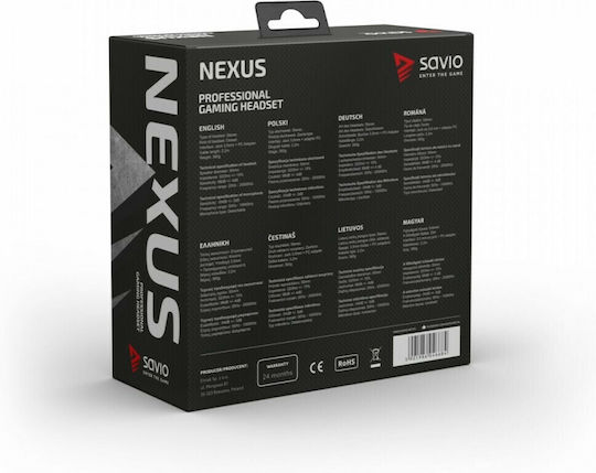 Savio Nexus Over Ear Gaming Headset with Connection 3.5mm