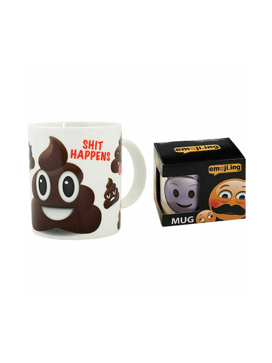 ToyMarkt Emoji Tasse aus Porzellan Bunt 325ml 1Stück