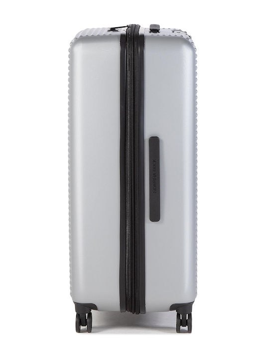 Mandarina Duck Tank Case Μεγάλη Βαλίτσα Ταξιδίου Σκληρή Γκρι με 4 Ρόδες Ύψους 75εκ.