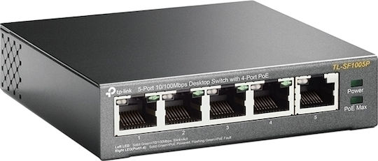 TP-LINK TL-SF1005P v4 Negestionat L2 PoE Switch cu 5 Porturi Ethernet