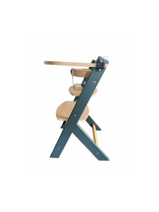Cangaroo Nuttle Highchair 2 in 1 & Wooden Seat Grey