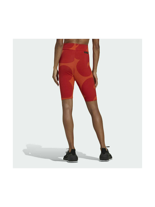 adidas Marimekko Rib Γυναικείο Κολάν Ποδηλασίας Πορτοκαλί