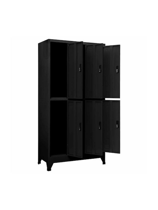 Шкаф Метал с 6 шкафчета 90x45x180бр