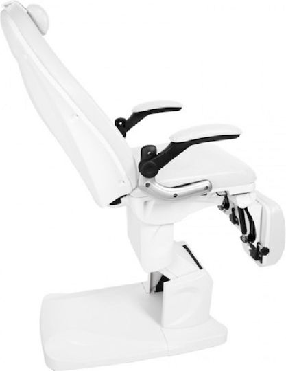 Elegant Furniture Schönheitsstuhl Weiß mit höhenverstellbarer Funktion und elektrischer Hebemechanismus