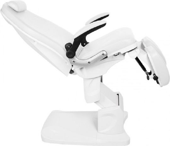 Elegant Furniture Schönheitsstuhl Weiß mit höhenverstellbarer Funktion und elektrischer Hebemechanismus