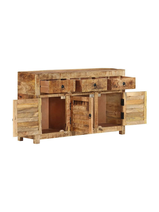 Wooden Buffet with Drawers Φυσικό L110xW30xH65cm